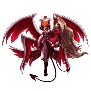 Charlie and Lucifer Sticker